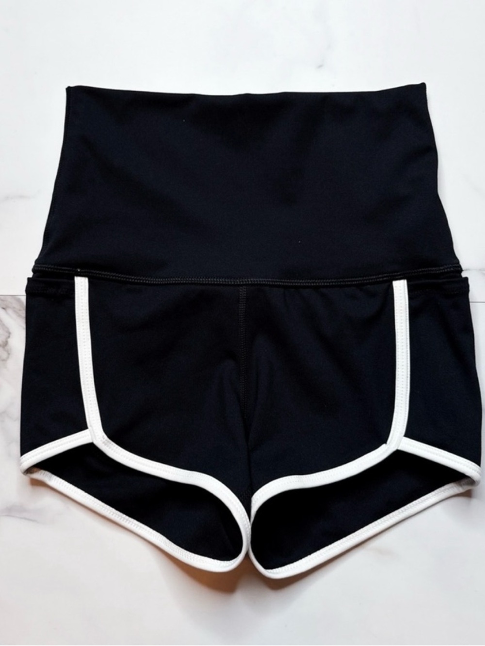 Free People Movement NWOT Island Time Black Athletic High Waist Shorts Size M - Picture 4 of 16